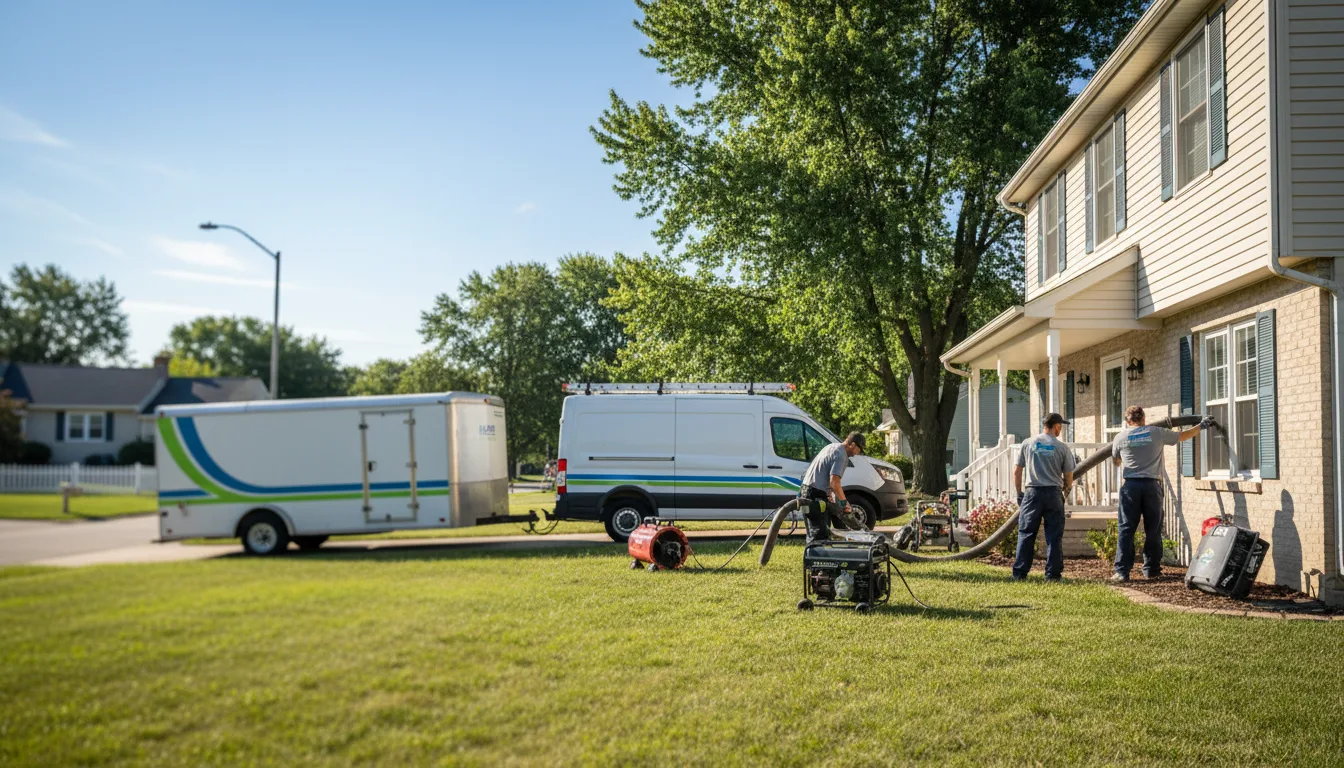 Flooded Basement Restoration And Cleanup With Repair in West Mineral, KS near me